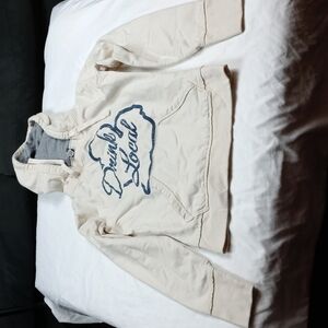 Drink Local Michigan womens medium hooded sweat shirt